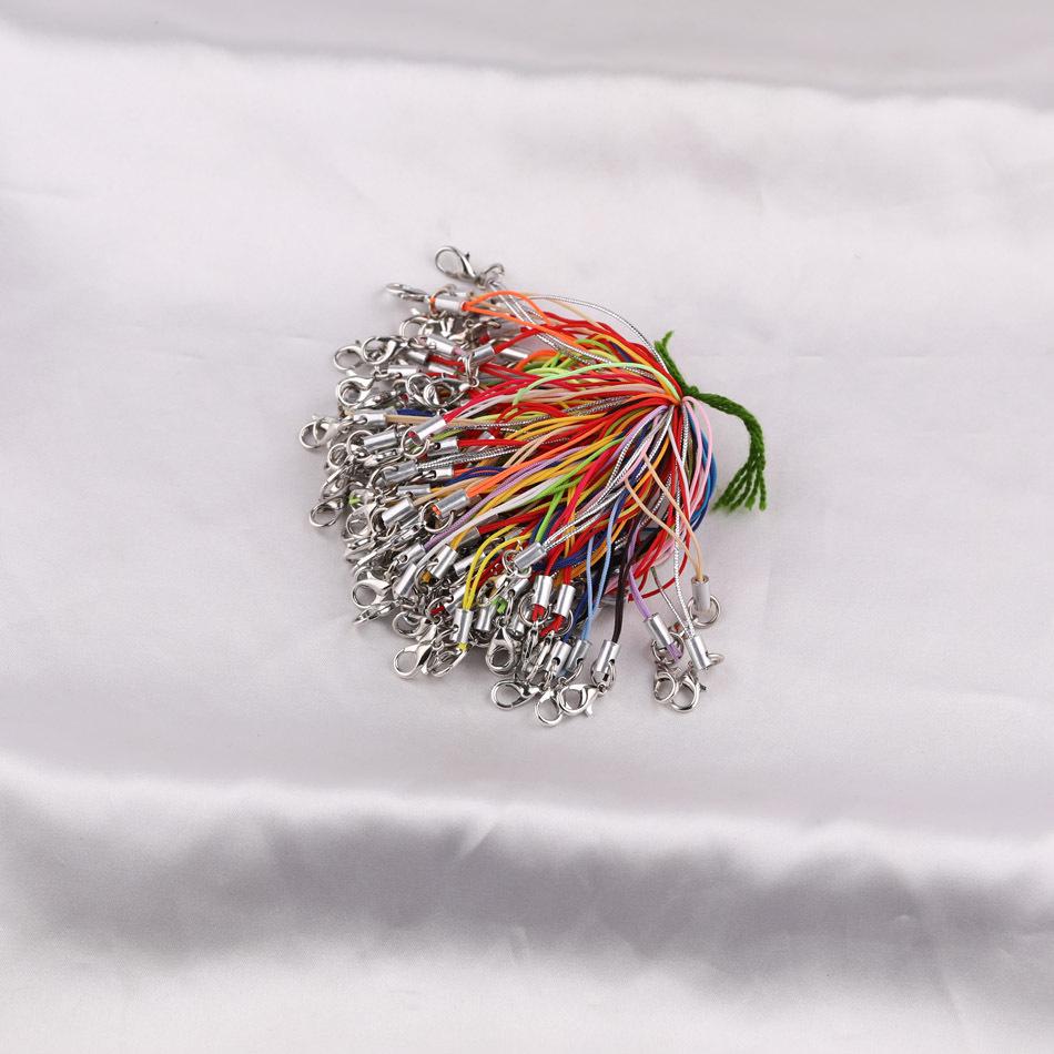 Multicolor Lobster Clasp Mobile Phone Lanyard - DIY Handmade Rope for Jewelry Accessories
