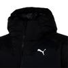 Puma Piumino invernale casual con cappuccio da uomo, colore unito, trapuntato, con stampa logo, capispalla nero 933464-01