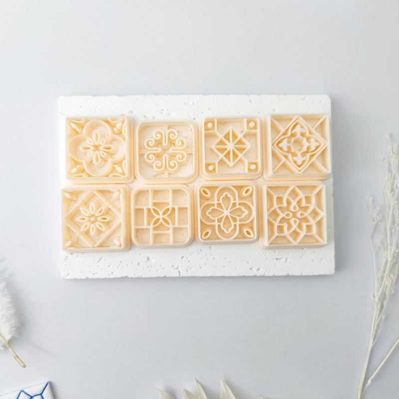 Quadratische Polymer Clay Form, PLA Präge- und Schneidwerkzeug für DIY Ohrringe, ca.. 3,4 cm für Schmuckprojekte