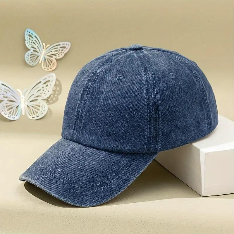 

Регулируемая мужская бейсболка для улицы, повседневная шляпа для защиты от солнца, подходит для весенних и осенних путешествий, пляжной вечеринки Adjustable темно-синий