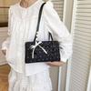 French Bow Shoulder Bag PU Underarm Bag Casual Armpit Bag  Daily