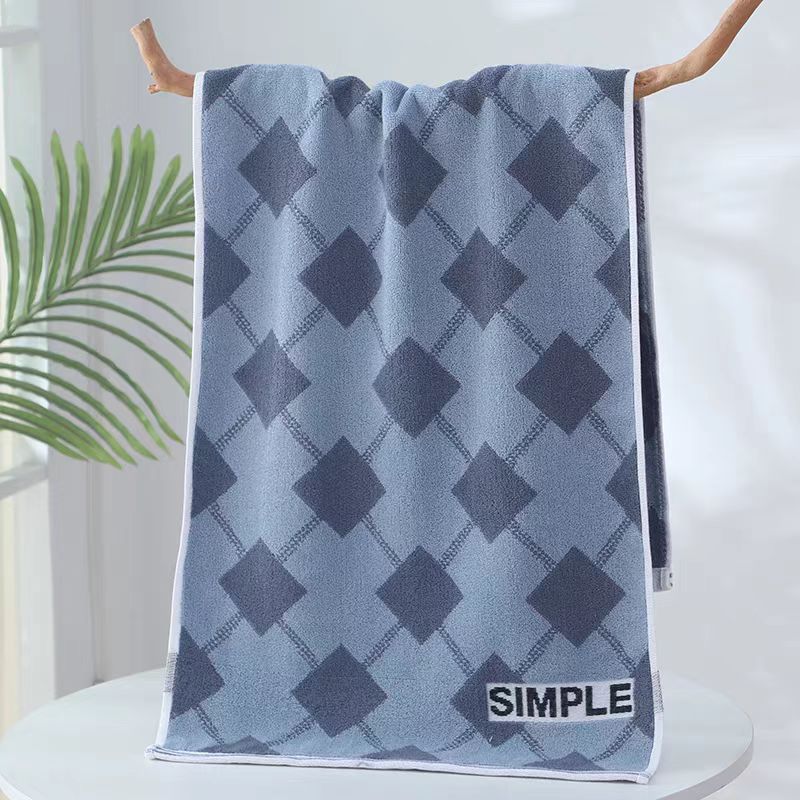 Adult bath towel, 40*100cm, 160g, large size, pure cotton, water-absorbent, no shedding, extra-long and thick, suitable for spor