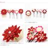 Japanese Style Hair Ornament Coming of Age Ceremony Furisode Pure Silk Tsumami Craft 5 Piece Set 68 Sword Tsumami Butterfly Flower Comb U Pin Purple