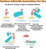 Inflatable Sofa Portable and Sofa Bed for Camping Beach and Home Inflatable Couch Foldable and Waterproof Oxford Cloth Fabric  Purple 1 Pack