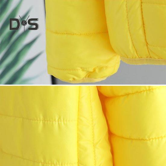 Fall Winter Women Jacket Thick Padded Warm Windproof Soft Zipper Closure Loose Cardigan Hooded Long Sleeve Lady Down Coat