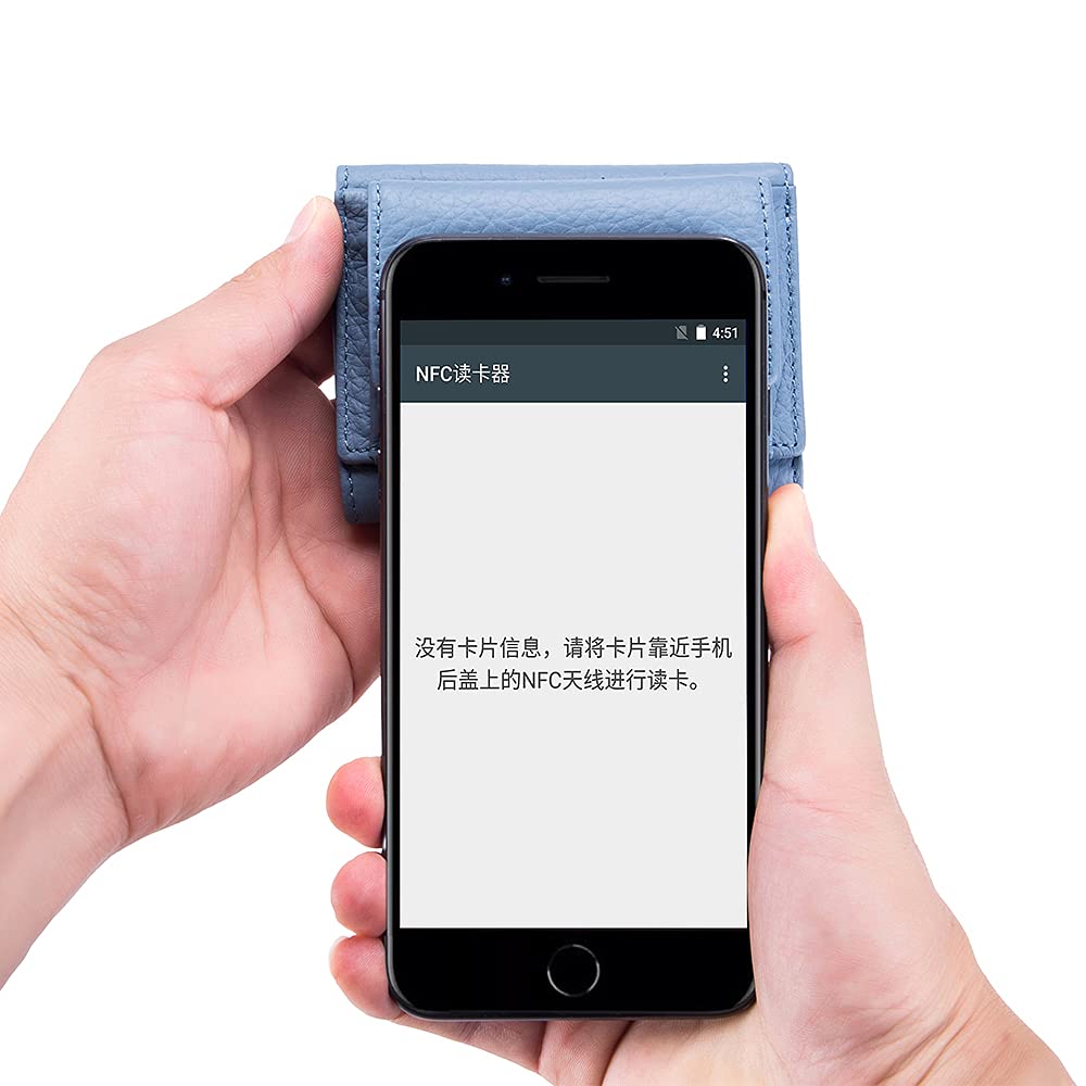 Yocipa Echte Leder Mini Geldbörse für Damen, RFID-Skimming-Schutz, Kompakt, Dünn, mit Münzfach, Beliebte Dreifach-Geldbörse für Herren,