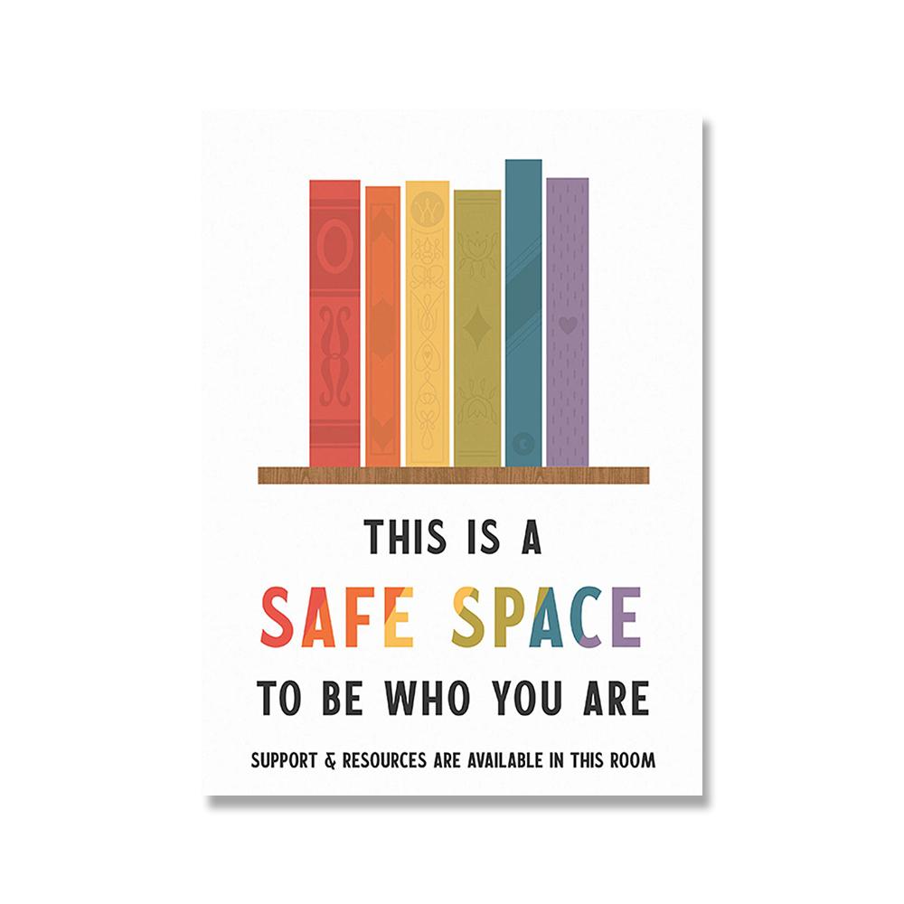 

Абстракция Безопасное пространство Школьный плакат Художественная печать Класс ЛГБТК Картина на холсте Математика Наука Настенные художественные картины Декор для класса Без рамки 21x30cm No Framed