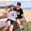 Unisex Cotton Loose-Fit Printed Short Sleeve T-shirt - Women's Summer Top, Couple Outfit