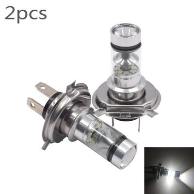 2XCar H4 LED Fog Light Bulb 12V 24V 8000K High/Low Beam 20-LED Fog Light Driving