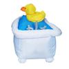 Funny Inflatable Bathtub Duck Costume for Party, Half Body Cartoon Outfit for Singles Day, Walking Bathtub Inflatable Suit