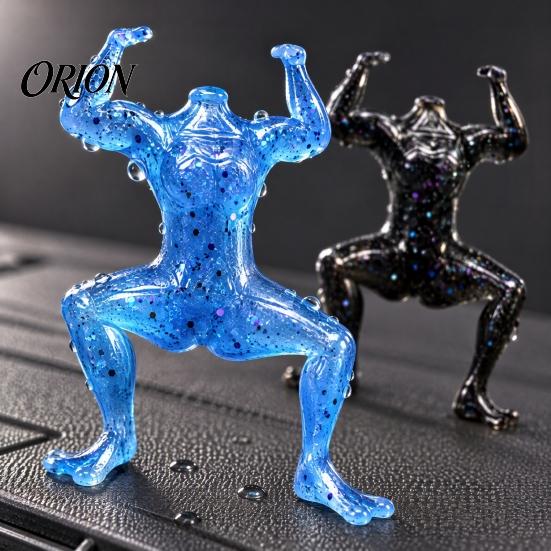 Realistic Fishing Bait Lifelike Body Lure, Artificial Muscle Frog with Professional Lure Glitter, Flexible Swimming for Freshwater Saltwater Predatory