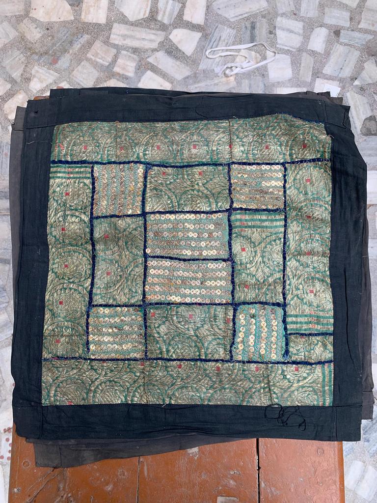 Hand Embroidered Cotton Pillow Cover: Bohemian Cushion, 40