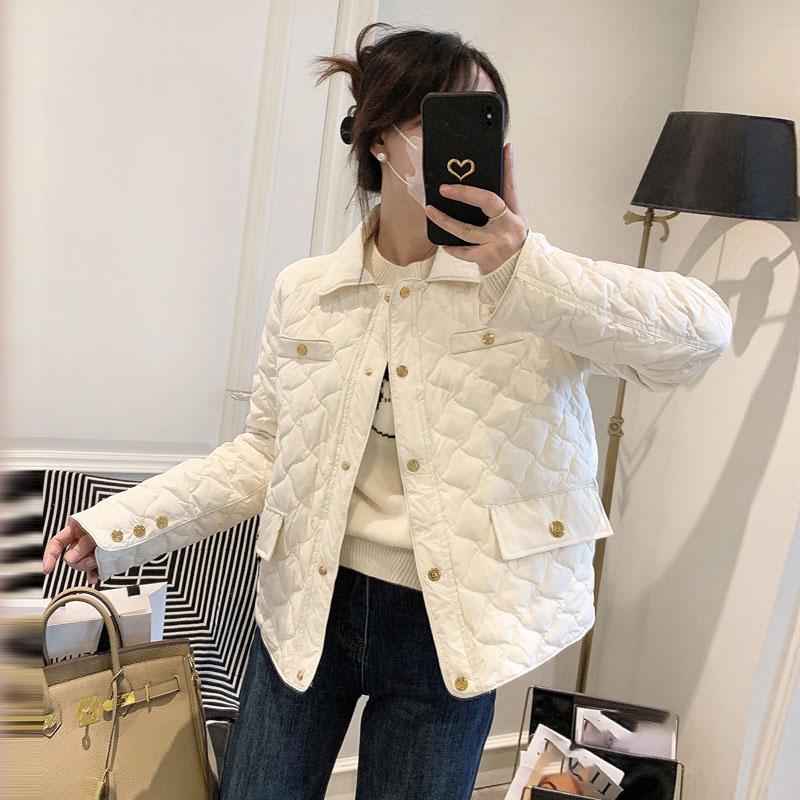 

Короткая легкая куртка-пуховик для женщин на осень и зиму XXL чёрный