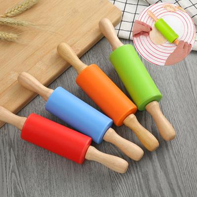 2 Pcs Small Rolling Pins Children DIY Baking Tool Food Grade