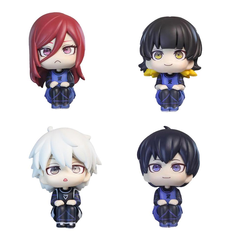 11CM Isagi Yoichi Doll Blue Lock Action Figures Q Version Chigiri Hyoma Bachira Meguru Nagi Seishiro Figure PVC Ornament Toys