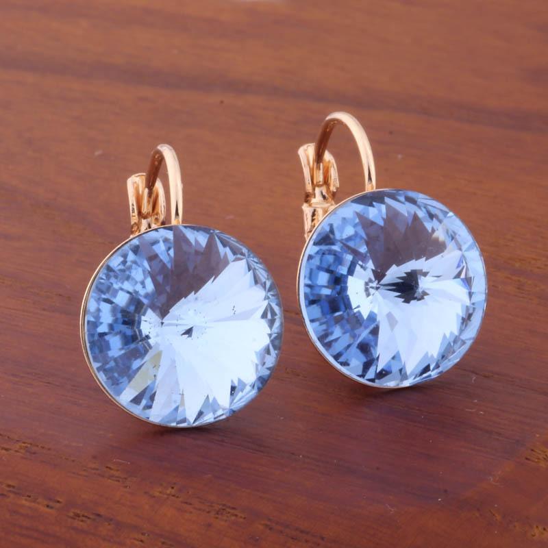 Boucles d'oreilles rondes colorées de 14 mm