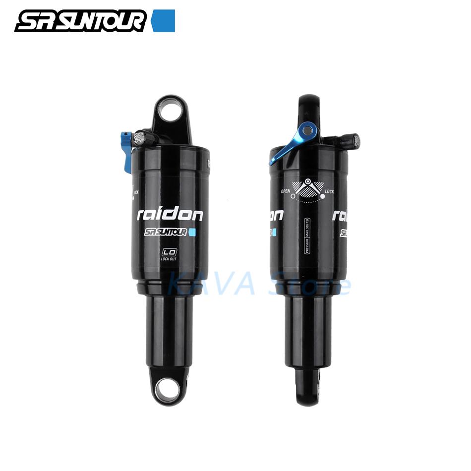 SR SUNTOUR 165mm Shocks baicycle 165/190/200mm Rebound Pressure BMX Mountain Bike XC Air Suspension Absorber Lighter to DNM