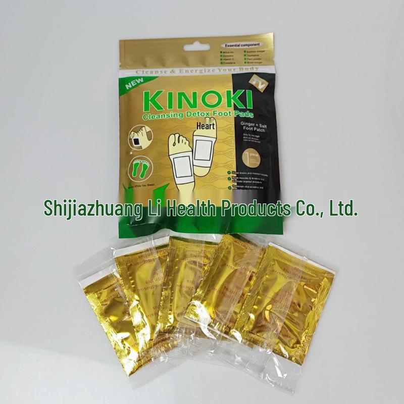 Kinoki Foot Patch with Ginger, Salt, Mugwort & Bamboo Vinegar - Thai & Korean Version