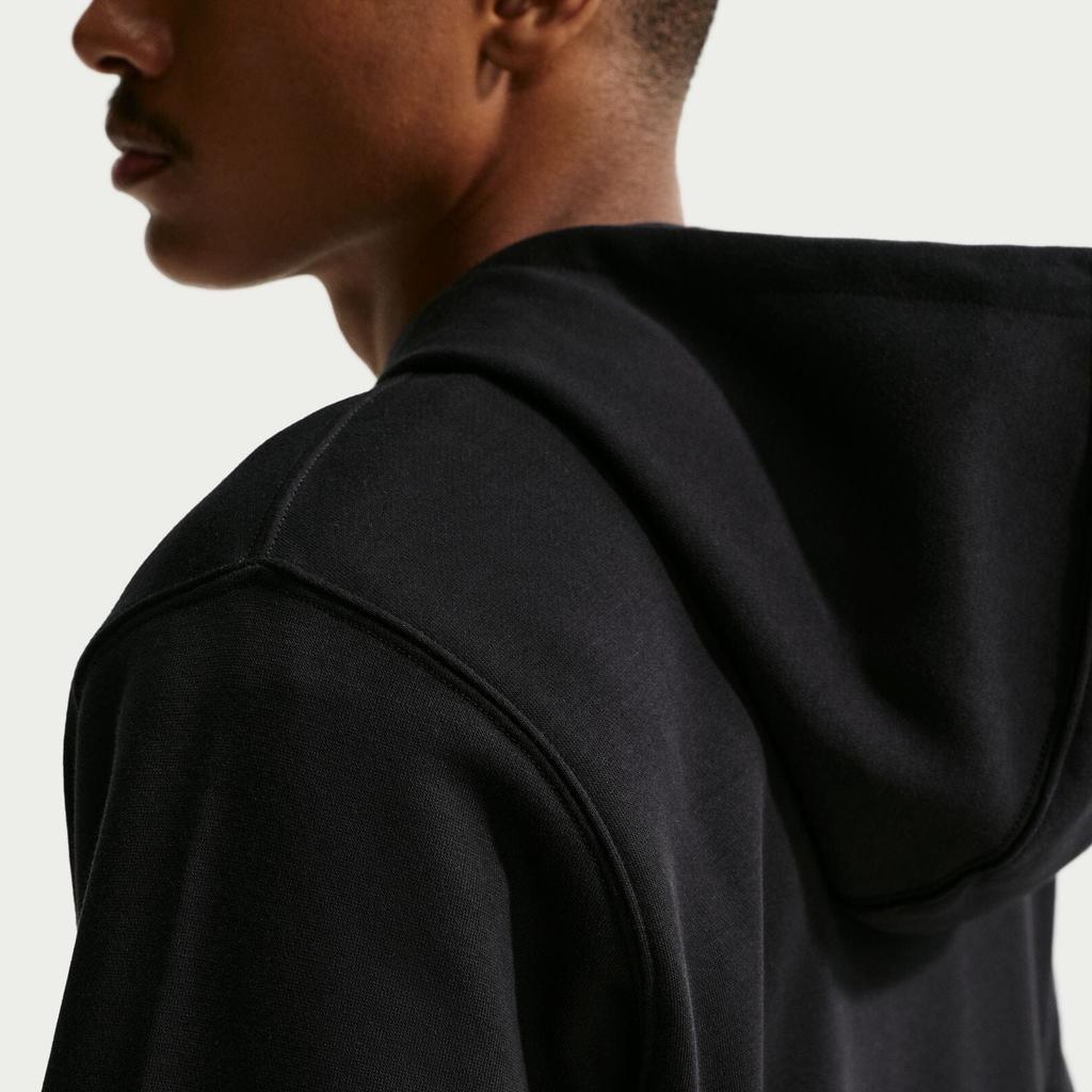 Nike Drawstring Hooded Long Sleeve Zip Sweatshirt With Side Pockets Men sweatshirts IB1228-010