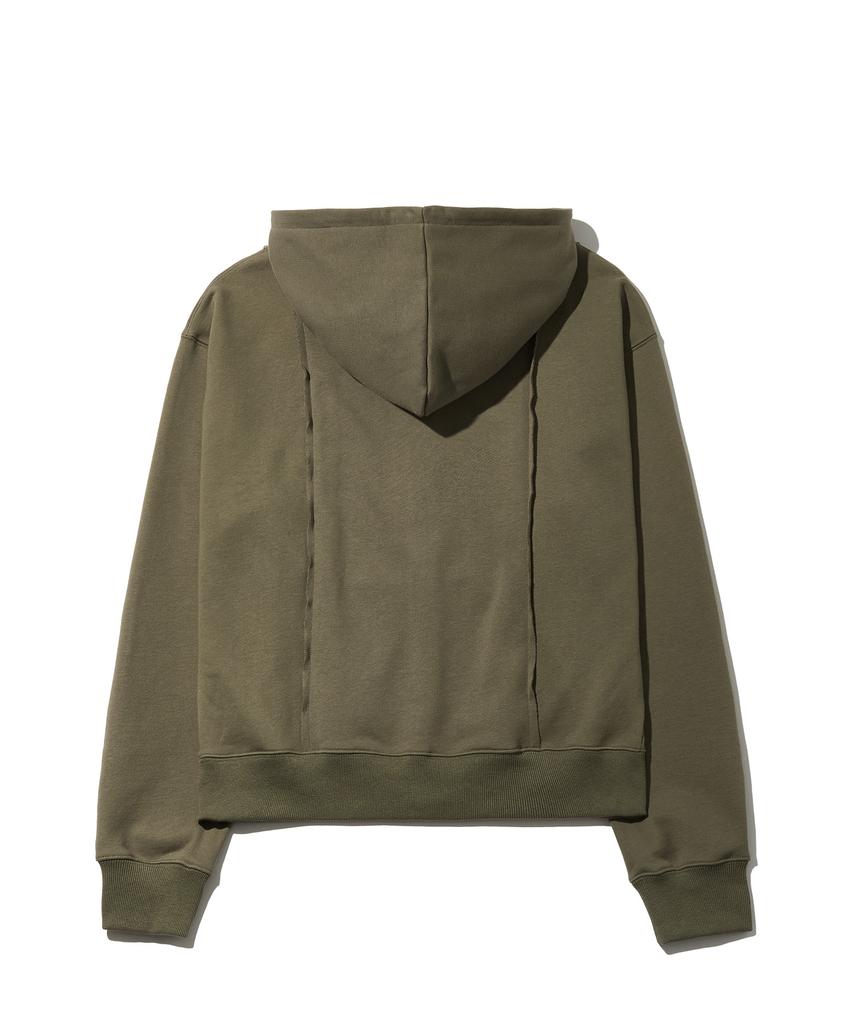 Peace Maker Low Cut Heavy Sweat Zip-Up Hoodie (Olive)