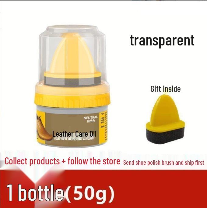 Colorless Black Shoe Polish & Leather Care Kit: Genuine Leather Oil Cleaner, Universal Shine & Brush