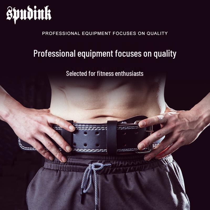 Thickened PU Fitness Waist Belt for Squats, Weightlifting, & Deadlifts – Professional Support & Strength Training Equipment