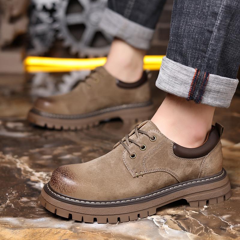 Fashion Men Genuine Leather Casual Shoes Lace-up Oxfords Men Comfortable Flats Mens Outdoor Oxfords Shoe Men Zapatos Hombre