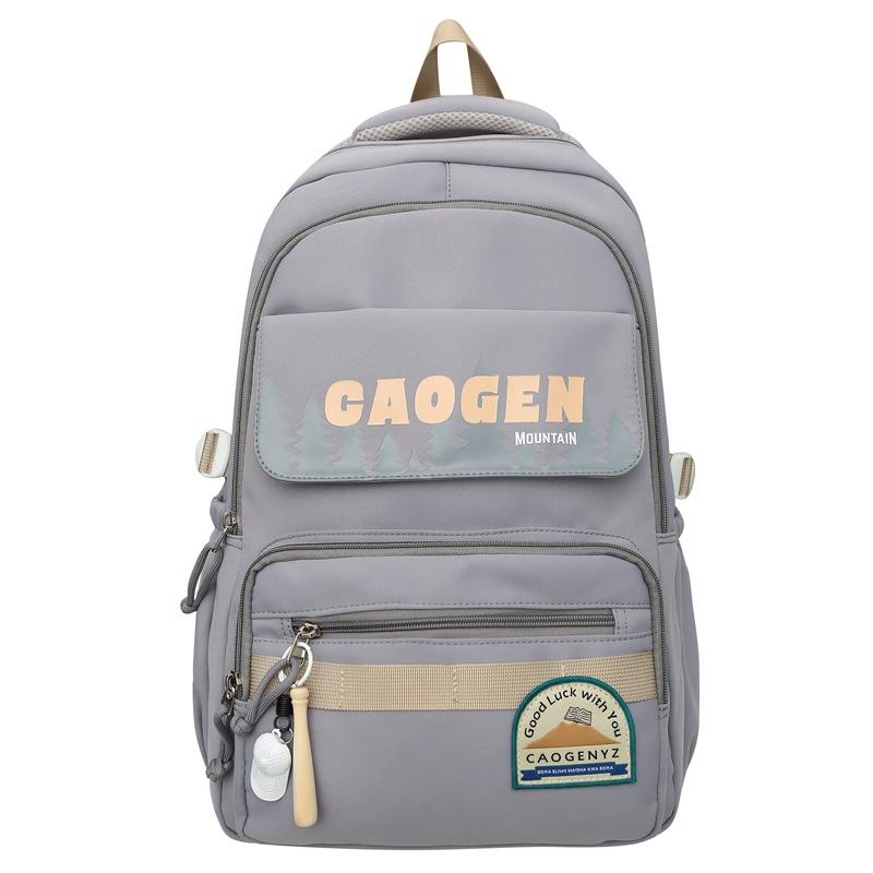 Schoolbag large-capacity backpack, junior high school student schoolbag high value Korean version ins wind backpack campus women's leisure double back