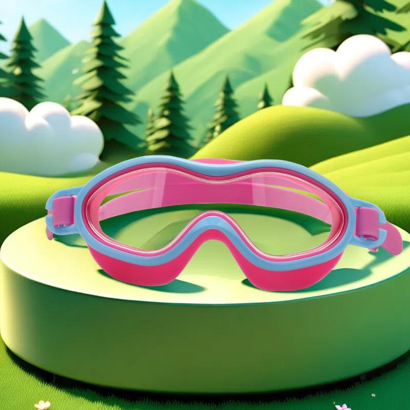 Kids' Waterproof & Fog-Proof HD Swim Goggles - Large Frame for Boys & Girls