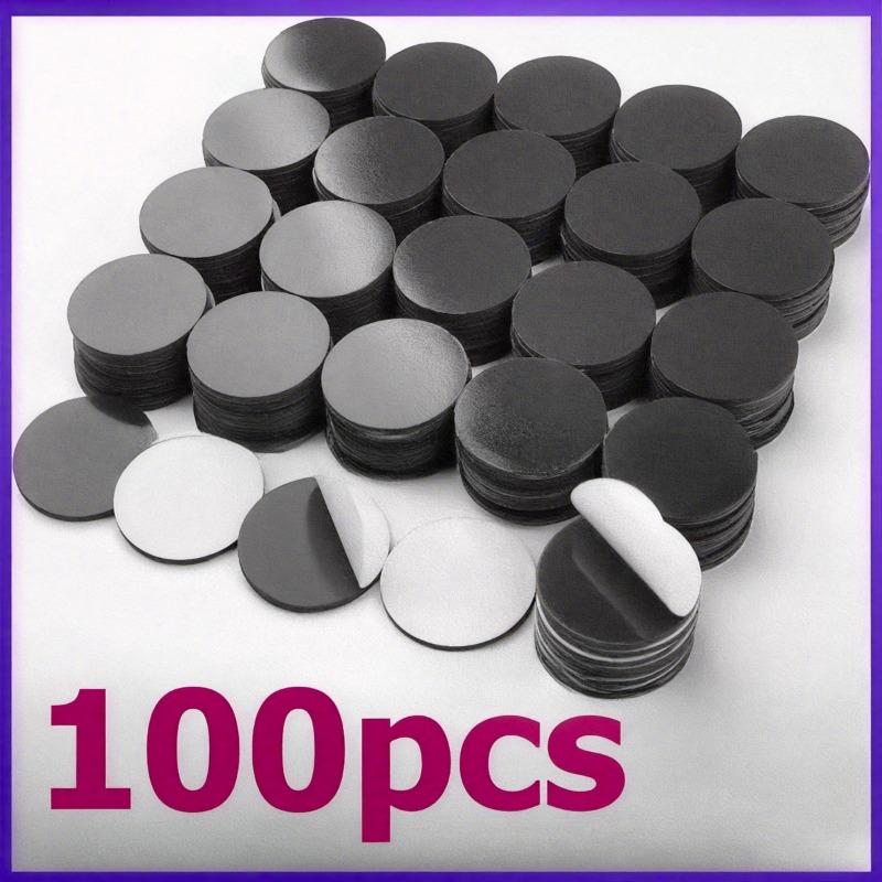 

Circular self-adhesive magnetic strip set 100pcs чорний