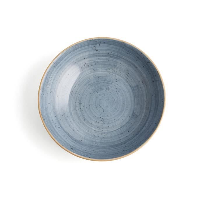 Assiette Creuse Ariane Terra Céramique Bleu (Ø 21 Cm) (6 Unités)