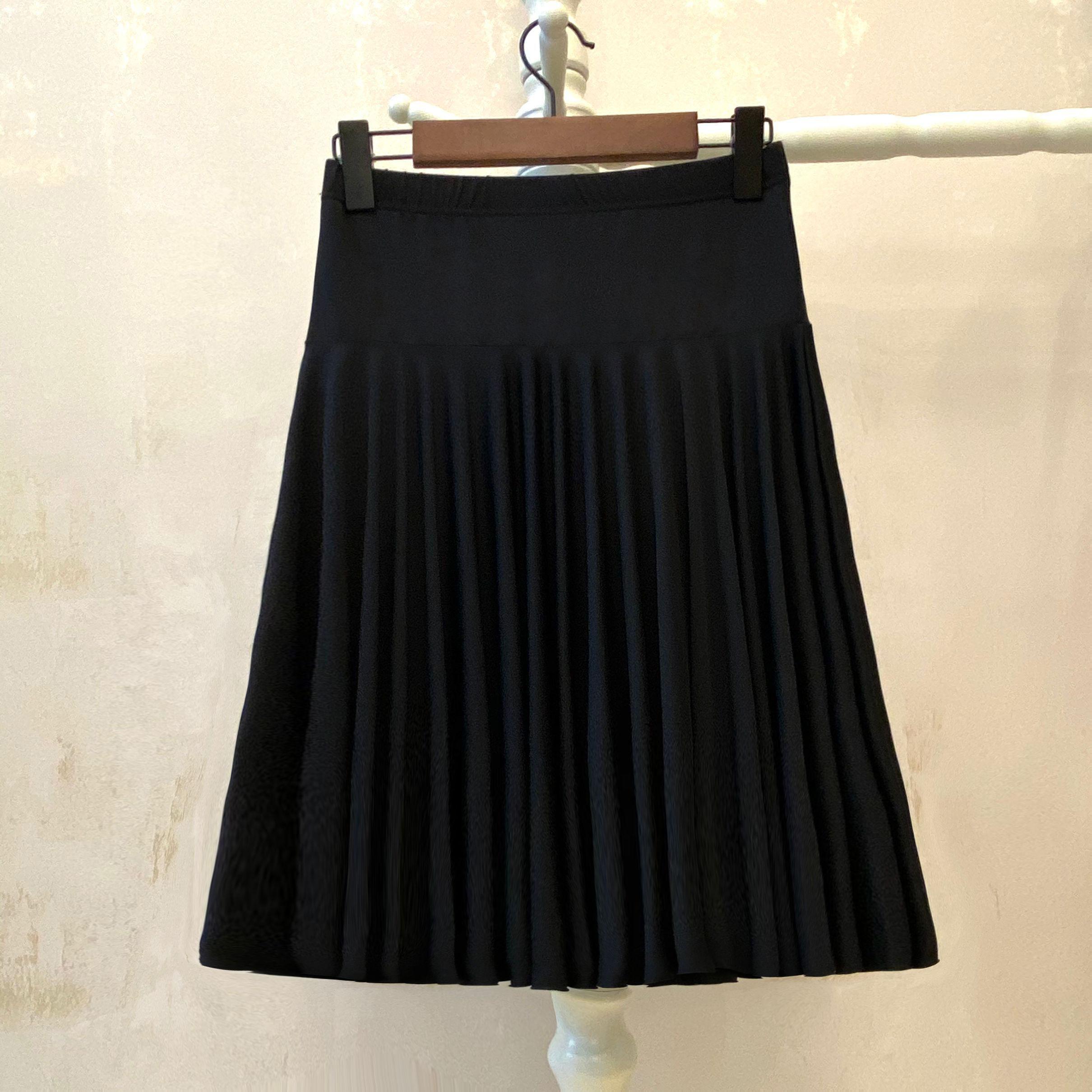 

Dancing Skirt Female High Waisted Black Short Skirt Big Swing Skirt Half Body Pleated Skirt 3XL
