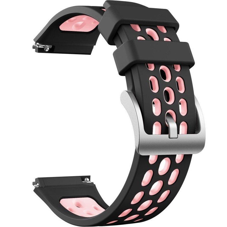 Silicone Strap for Huawei Watch GT 2e, Black / Pink