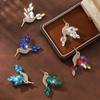 Mode Luxe Glanzende Strass Kristal Vogel Broche Voor Vrouwen Jas Sieraden Accessoires Cadeaus