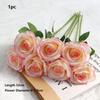 Forniture per Feste Rosa di Seta Vintage 8 Colori Fiori Artificiali Alta Qualità Piccola Rosa Decorazione per la Casa