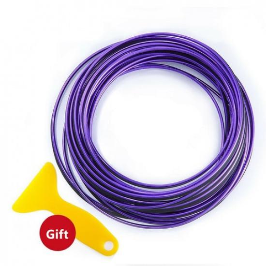 16ft Purple Auto Car Interior Panel Door Edge Gap Line Trim Moulding Strip Decor