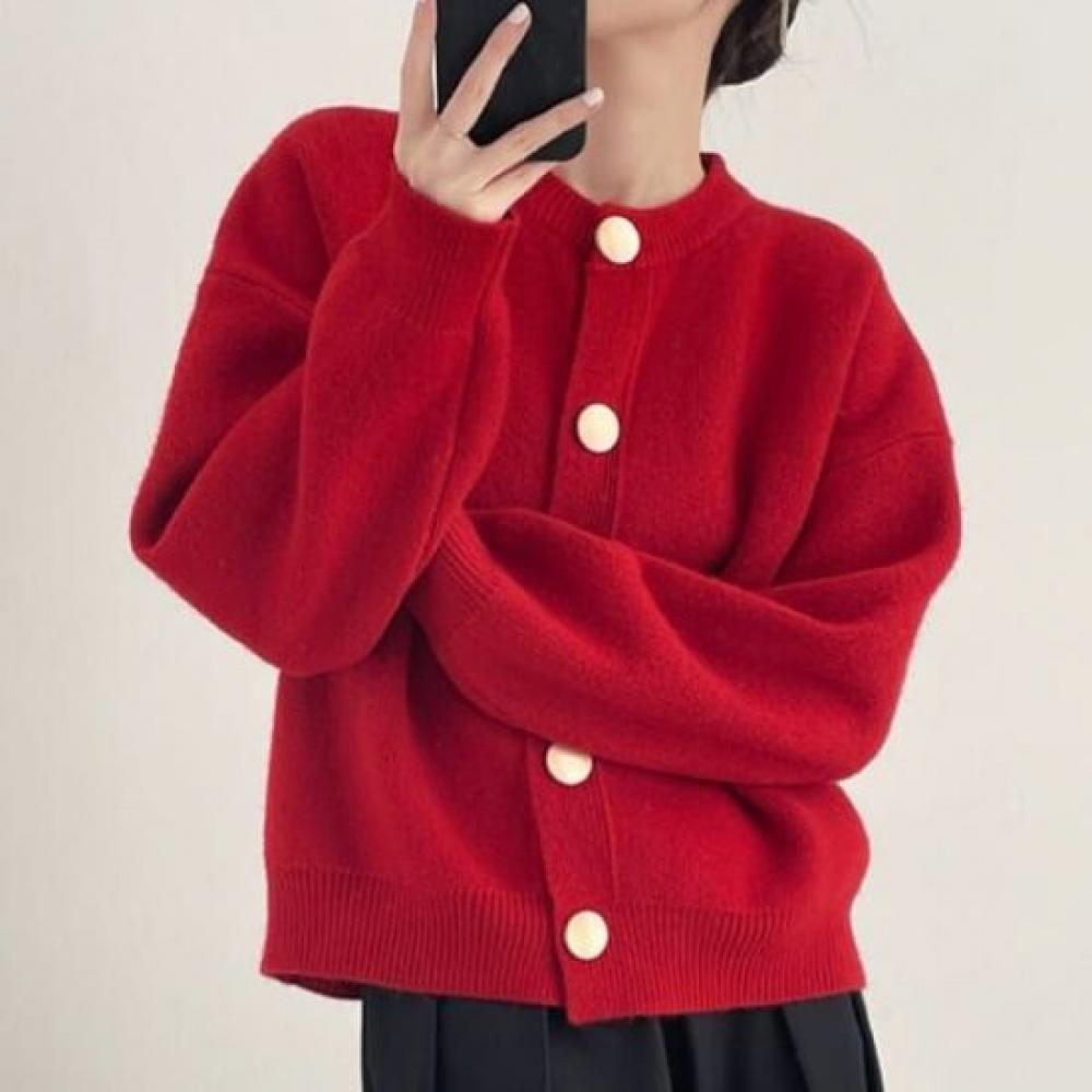 Navava Simple Daily Long Sleeve Knit Cardigan Nk2684