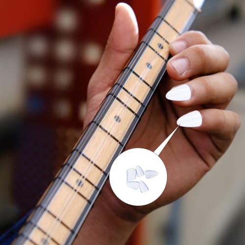 STOBOK 5-Piece Pipa Nails, Pipa Nails for Pipa and Guzheng, Artificial Nails, Banjo Finger Picks, Professional Pipa Finger Picks, Pipa Accessories, Pi