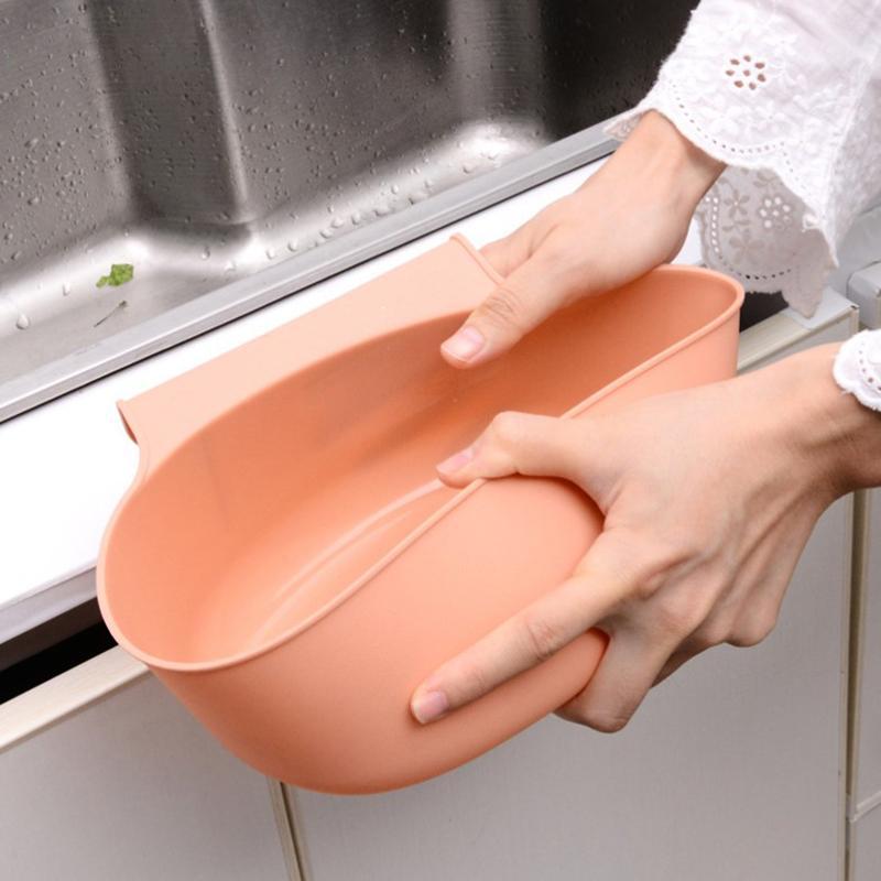 Baby Bed Hanging Box Portable Kitchen Lidless Trash Can Baby Nursery Organizer