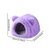 Samt Hamsterbett Halboffen Warmes Versteck Waschbares Nest für Kaninchen Igel Chinchilla Herbst Winter
