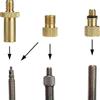 26Pcs Copper Bike Valve Adapter Set Pump Inflator Kit For Bicycle Tires Football Cycling Accessories