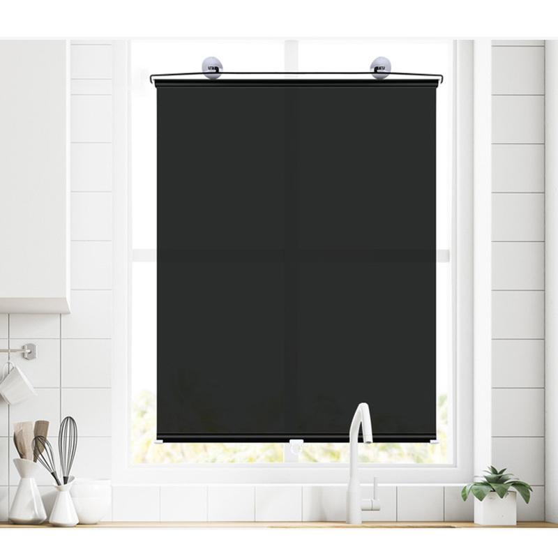Sunshade Roller Blinds Shading Bedroom Car Curta Full Kitchen Living Room Office Pvc Shade Shading Suction Cup