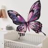 Large Iridescent Realistic Butterfly Wall Sticker Self-Adhesive for Bedroom Living Room Background Wall Decoration