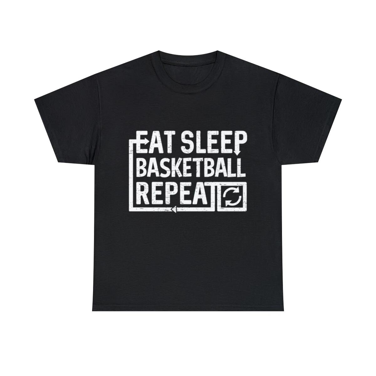 Eat Sleep BASKETBALL Graphic Tee Shirt, S-5XL 2XL