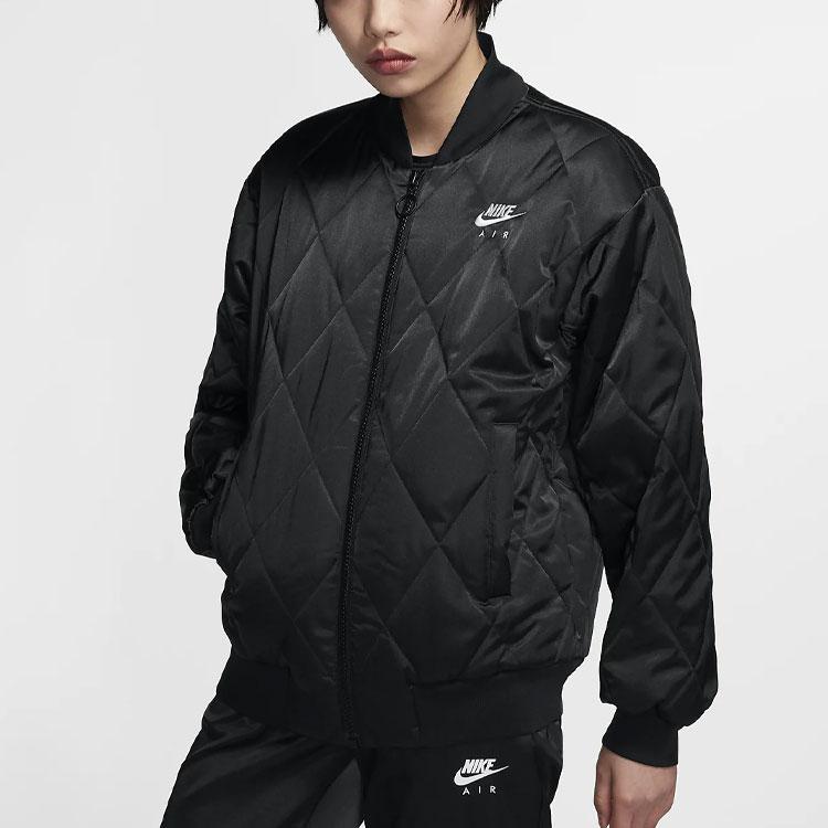 Nike Nsw Air Synthetic Fill Jacket Satin Varsity Women Outerwear Black BV2878-010