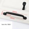 2pc Black Handles for Furniture Cabinet Knobs and Kitchen Drawer Pulls Cupboard  Aluminium Alloy