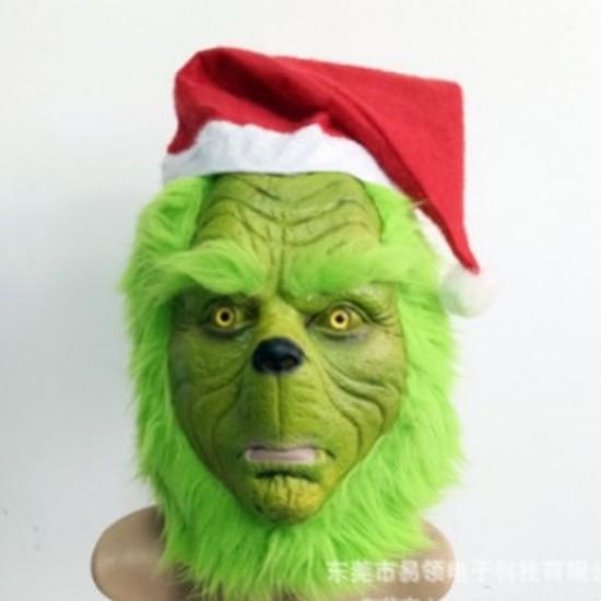 Christmas masks The Grinch Christmas mask Red Monster Costume Role Play Funny