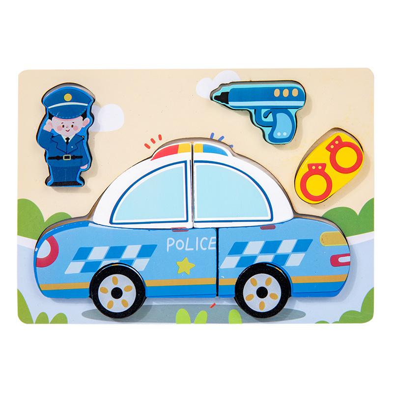 Montessori dřevěné puzzle pro batolata pro děti Montessori hračky pro batolata 2 3 4 5 let Nejlepší 3D puzzle vzdělávací hračka dinosaura