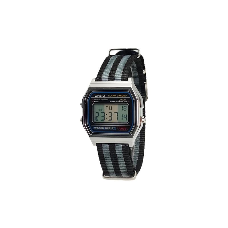 CASIO Customized watch modified series silver resin case A158WA-1 modified-titanium empty gray wing Quartz A158WA-1(Watch1100-GaiZhuang-TaiKongHuiYi)