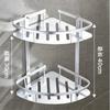 Bathroom Shelves Shower Corner Shelf Wall Mount Storage Shelf Aluminum Rack (2 Layer )